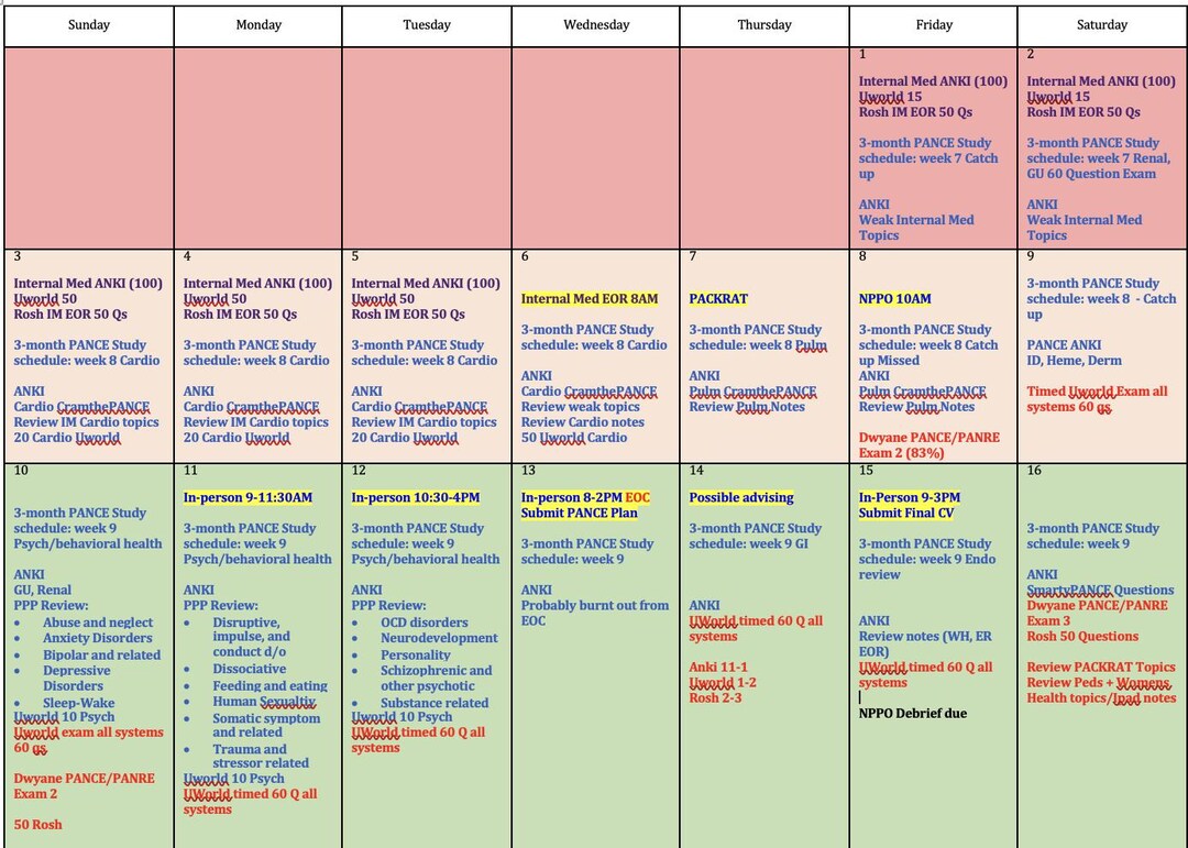 customized-pance-study-schedule-etsy