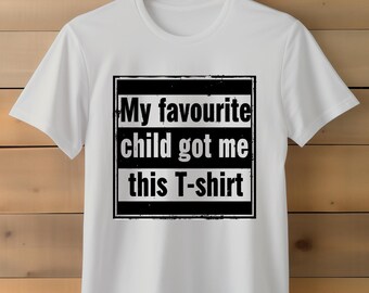 T-shirt amusant « Mon enfant préféré » : un cadeau original pour les parents