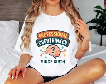 Camiseta "Pensador Profesional": Divertida camiseta gráfica sobre salud mental