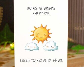 Naughty Love Card, Funny Anniversary, Cheeky Valentine's Gift