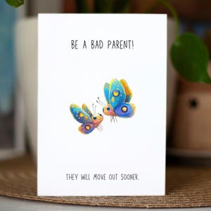 Funny Parenting Card, Baby, Sarcastic Greeting Card, Rude Card For Mom, For Dad, Bad Parent Joke, Funny Gift for Parents, Inappropriate Card