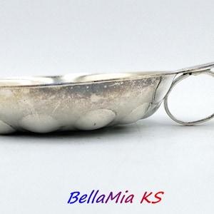 Vintage Silver Plated French Wine Tastevin Bourgognes Patriarche  |  Sommelier Wine Tasting Cup. @BellaMia KeepSakes