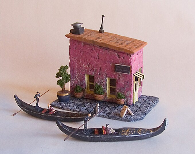 Caffe Piccolo Mondo Summer in Venice Handmade Building Etsy