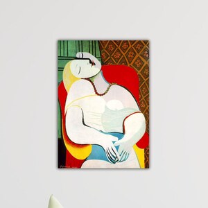 Pablo Picasso “Le Rêve The Dream” 1933 Canvas Modern Print Art Home Decor Picasso Poster Picasso Wall Art Portrait Artwork Picasso Painting