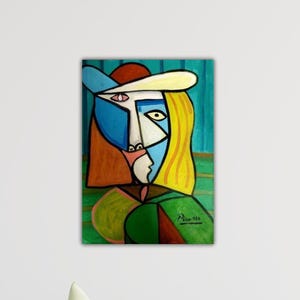 Pablo Picasso Woman Cubism Canvas Modern Fine Print Art Home Decor Art Picasso Poster Picasso Wall Art Portrait Artwork Picasso Painting
