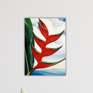 Georgia O'keeffe Canna Flower Wall Art OKeeffe Poster OKeeffe Canvas Home Decor Gift OKeeffe Paint Museum Decor OKeeffe Print Surreal Art