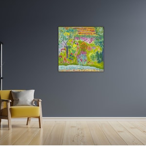 Pierre Bonnard-ogród 1935 plakat Pierre Bonnard płótno Bonnard Wall Art Pierre malarstwo prezent sztuka dekoracyjna Pierre Bonnard Print Art