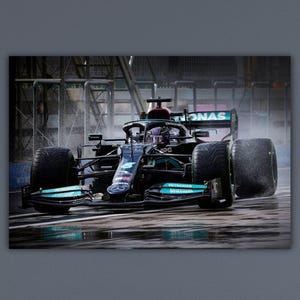 Lewis Hamilton Canvas Art Kids Room Decor Formula 1 Print F1 Mercedes Fan Gift Formula 1 Wall Art Lewis Hamilton Poster Formula 1 Fan Gift