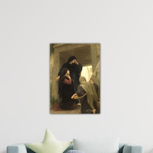 William-Adolphe Bouguereau The Virgin of The Angels 1881 Canvas Bouguereau Poster Adolphes Wall Art Gift Home Wall Decor Art William Paint