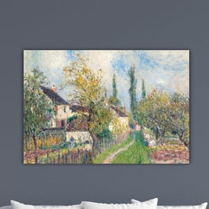 Alfred Sisley Path at Sablons Poster Office Decor Sisley Canvas Alfred Sisley Paint Sisley Wall Art Gift Of Home Wall Decor Sisley Print Art