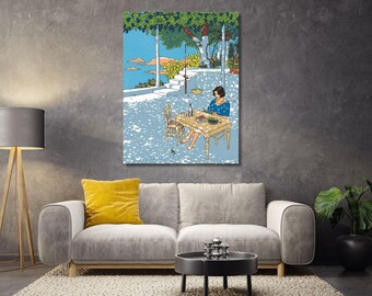 Vittorio Giardino Summer Quality Poster,By Vittorio Giardino Canvas,Summer Painting,Gift Home Decor Art,Vittorio Giardino Wall Art Decor