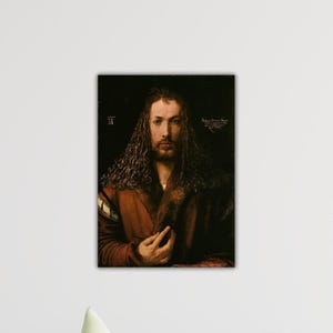 Albrecht Dürer Self-Portrait 1528 Poster Dürer Canvas Gift Of Home Wall Decor Albrecht Dürer Paint Art Dürer Wall Art Albrecht Dürer Print