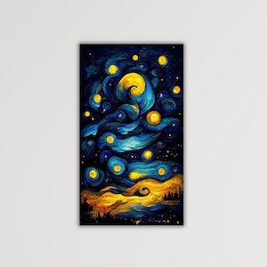 Vincent Van Gogh_s Starry Night Poster Van Gogh Wall Art Vincent Van Gogh Modern Canvas Gif Of Home Decor Art Van Gogh Paint Van Gogh Print