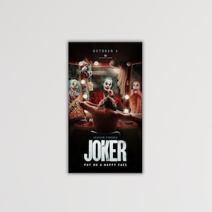 Joker Painting Joker Wall Decor Joker Canvas Comic Poster Extra Large Wall Art Ready To Hang Art Joker Heath Ledger Home Wall Decor Canvas