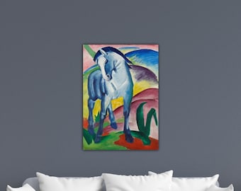 Franz Marc Blue Horse 1911 Poster Gift Home Wall Decor Art Franz Marc Printing Franz Marc Wall Art Ready To Hang Canvas Franz Marc Painting