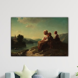 Bengt Nordenberg Kyrkrodd, Dalarna 1854 Wall Art Nordenberg Canvas Bengt Nordenberg Poster Gift Home Wall Decor Print Bengt Paint Modern Art