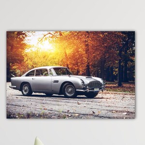 Aston Martin Wall Art Garage Decor Poster Aston Martine Vintage Car Canvas Aston Martin Sport Car Wall Decor Sport Сar Print Kids Room Art