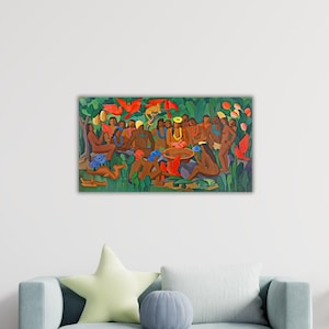 Tarsila Do Amaral The Baptism Of Macunaima Canvas Amaral Wall Art Tarsila Do Amaral Poster Amaral Printing Gift Home Wall Decor Amaral Paint