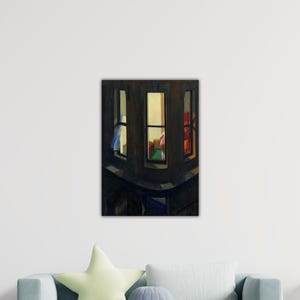 Edward Hopper Night Windows Poster Office Decor Hopper Canvas Edward Hopper Painting Art Hopper Wall Art Home Wall Decor Gift Museum Decor