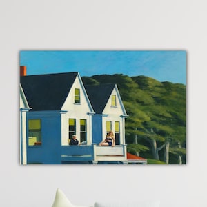 Edward Hopper Second Story Sunlightt Poster Office Decor Hopper Canvas Edward Hopper Paint Hopper Wall Art Gift Home Wall Decor Hopper Print