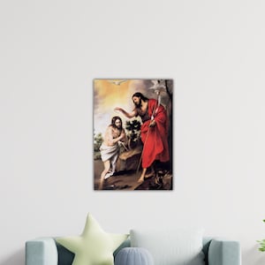 Bartolome Esteban Murillo the Baptist of Christ Canvas Bartolome POster Murillo Wall Art Gift Of Home Wall Decor Art Printing Jesus Painting