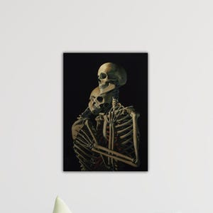 Vincent Van Gogh Skeleton Poster Van Gogh Wall Art Vincent Van Gogh Canvas Gif Of Home Wall Decor Art Van Gogh Painting Art Van Gogh Print