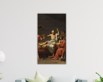 The Death of Socrates Canvas Museum Decor Wall Art The Death of Socrates Poster Gift Office Wall Decor Art Socrates Print Socrates Painting