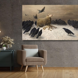 Anguish (1878) by August Friedrich Schenck , Reproduction Canvas Print, Reproduction Art, READY TO HANG Home Decor, Famous Paintings