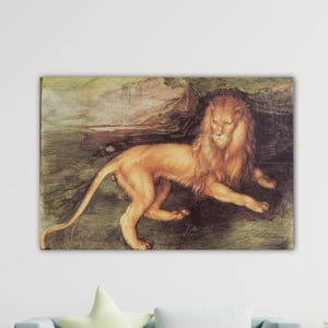 Albrecht Dürer Lion 1494 Poster Dürer Canvas Gift Of Home Wall Decor Art Albrecht Dürer Paint Albrecht Dürer Wall Art Albrecht Dürer Print