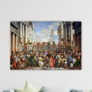 Paolo Veronese Nozze di Cana (The Wedding at Cana) Canvas Paolo Veronese Paint Veronese Poster Home Wall Decor Print Art Gift Paolo Wall Art