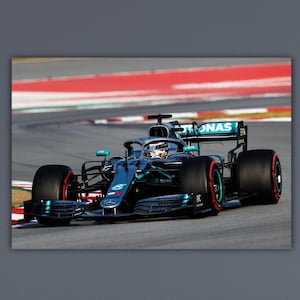 Lewis Hamilton Canvas Kids Room Decor Formula 1 Printing F1 Mercedes Fan Gift Formula 1 Wall Art Lewis Hamilton Poster Formula 1 Fan Gift