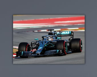 Portrat de Lews Hamlton F1 Mercedes de course de Formule 1 Cadeau