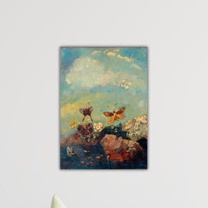 Odilon Redon vlinders (1910) poster Odilon Redon canvas cadeau Home muur decor kunst Odilon Redon schilderij Redon muur kunst Odilon Redon print