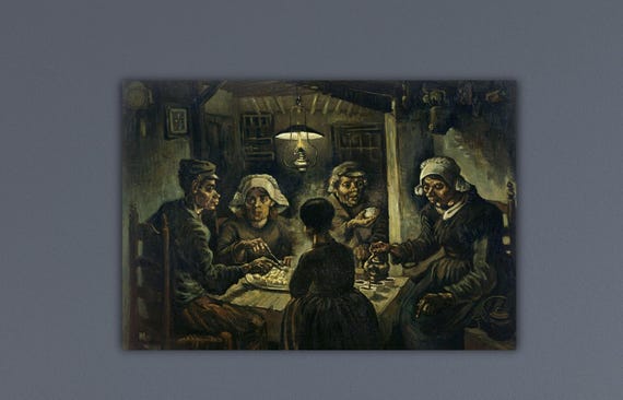 フィンセント ファン ゴッホ ジャガイモを食べる人々 (1885) 絵画