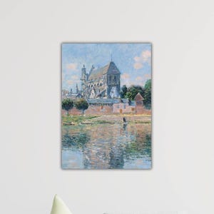 Claude Monet De kerk van Vernon poster cadeau thuis muur decor Monet afdrukken Claude Monet kunst aan de muur klaar om op te hangen canvas Claude Monet schilderij
