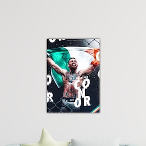 Conor McGregor Wall Art, Man Cave Poster Decor Art Conor McGregor Canvas,Motivation Wall Art,Fitness Sports Room Decor,Conor McGregor Poster