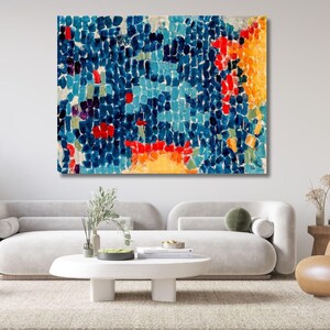 Lienzo de Alma Thomas, póster de obra de arte de Alma Thomas, póster de pintura colorida, lienzo de Alma Thomas Blast Off, decoración del hogar, pintura de Alma Thomas, regalo del hogar