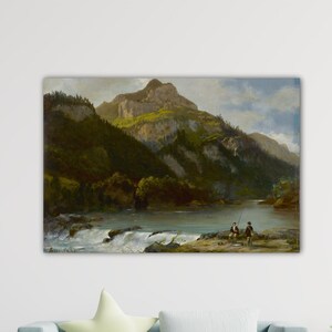 Albert Bierstadt Mountain Landscape Poster Office Decor Bierstadt Canvas Bierstadt Paint Bierstadt Wall Art Home Decor Gift Bierstadt Print
