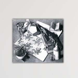 M C Escher Rettili Tela Maurits Escher Pittura Artista olandese M. C. Escher Regalo Maurits Escher Poster Escher Wall Art Home Wall Decor Art