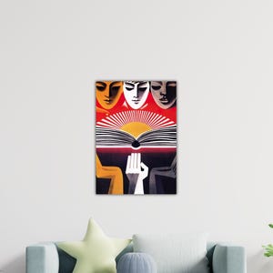Knowledge To All Cccp 1972 Canvas Ussr Propaganda Wall Art Gift Home Wall Decor Cccp 1972 Poster Cccp Printing Ussr Propaganda Painting Art