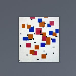 Piet Mondrian_s Composition in Colour A 1917 Canvas Mondrian Wall Art Piet Mondrian Poster Mondrian Paint Gift Of Home Wall Decor Piet Print