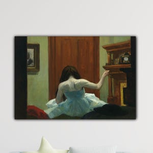 Edward Hopper New york İnterior Poster Office Decor Hopper Canvas Edward Hopper Paint Art Hopper Wall Art Home Decor Gift Museum Decor Art
