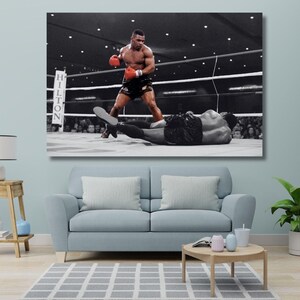 Mike Tyson Canvas, Mike Tyson Art, Boxing Wall Decor, Mike Tyson Print, Boxing Poster, Mike Tyson Wall Art, Boxing Gift Art, Ready To Hang