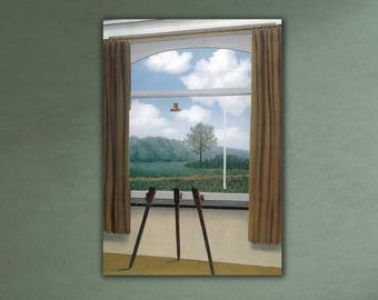 ルネ・マグリット「人間の条件」1933年、高品質の手描き油絵複製