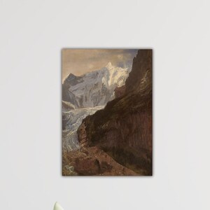 Albert Bierstadt Finsterhorn Canvas Home Wall Decor Art Albert Bierstadt Poster Bierstadt Wall Art Albert Bierstadt Paint Bierstadt Printing