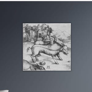 Albrecht Dürer Monstersau von Landser Poster Dürer Leinwand Geschenk Home Wanddekor Albrecht Dürer Gemälde Dürer Wandkunst Albrecht Dürer Druck