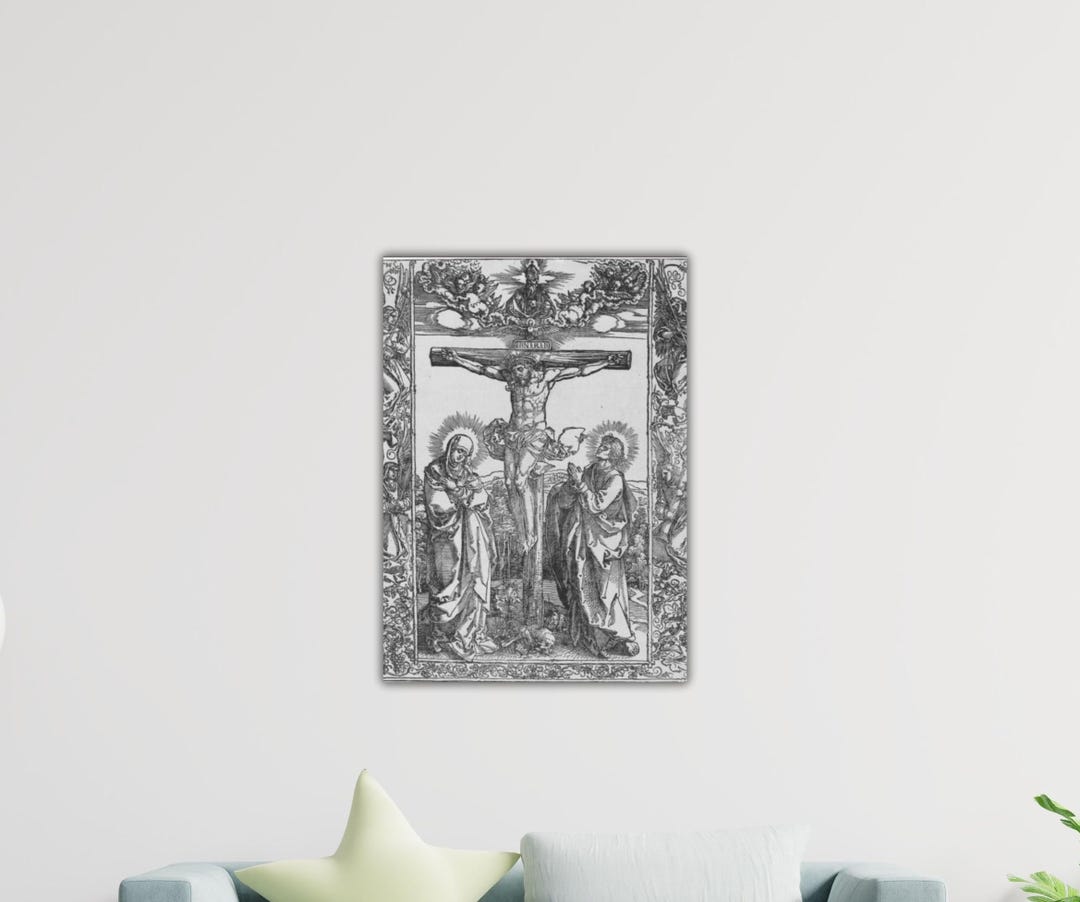 Albrecht Dürer Christ on the Cross Between the Virgin and Saint John ...