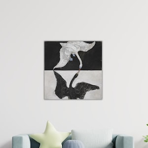 Hilma af Klint The Swan No 1 Wall Art Hilma af Klint Poster Hilma af Klint Paint Art Gift Of Home Wall Decor Printing Art Hilma Art Canvas