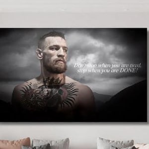 Conor McGregor Canvas,Conor McGregor Wall Art,Motivation Wall Art,Man Cave Wall Art Decor,Fitness Sports,Room Decor,Conor McGregor Poster