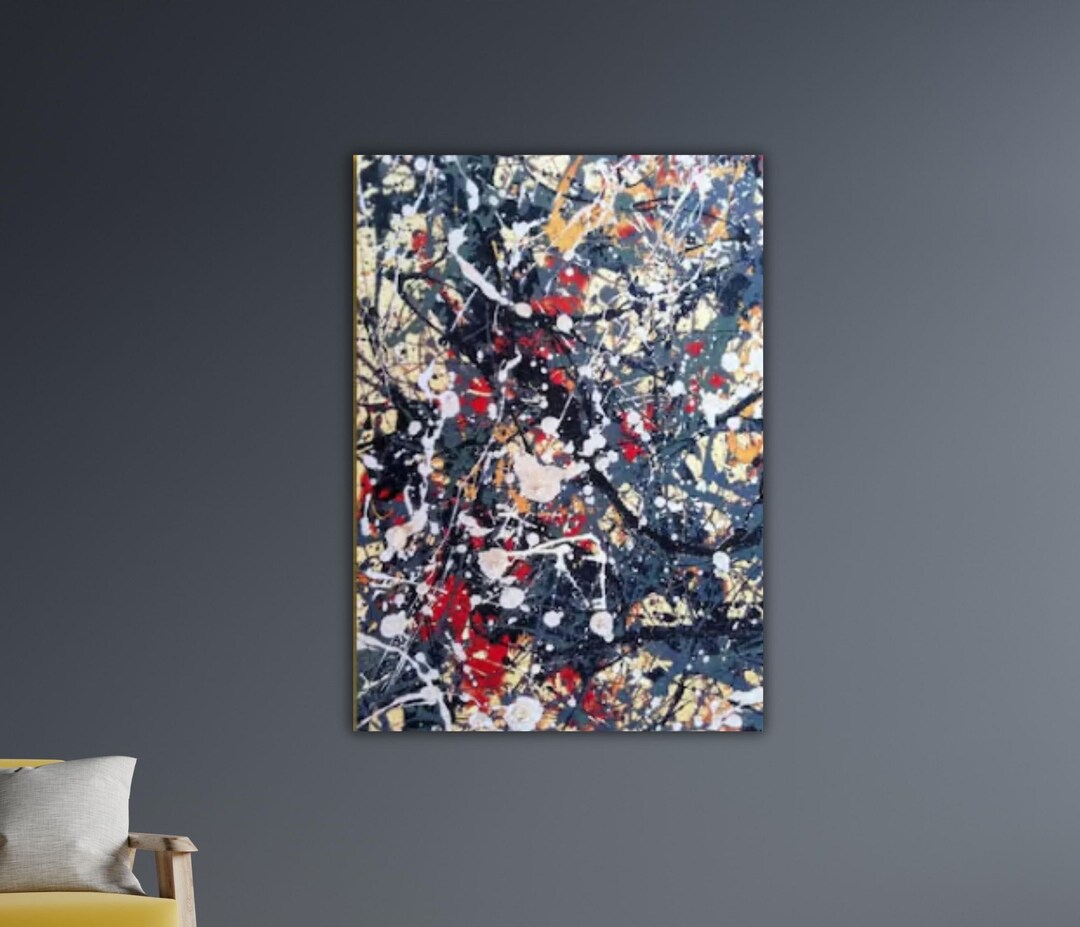Stone Roses Pollock Jackson Pollock Stone Roses Canvas Pollock Poster Home Wall Decor ...
